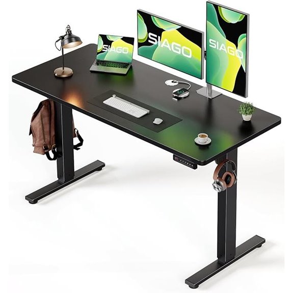 SIAGO Adjustable Standing Desk with Memory Presets