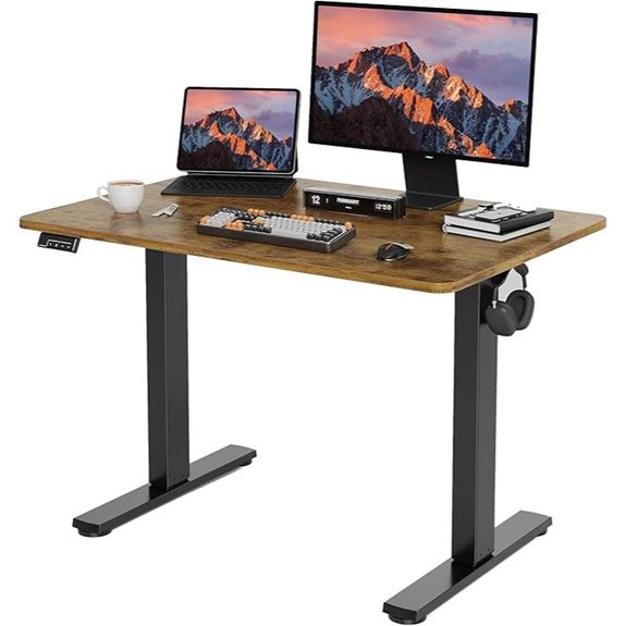 Electric Adjustable Standing Desk with Memory Preset