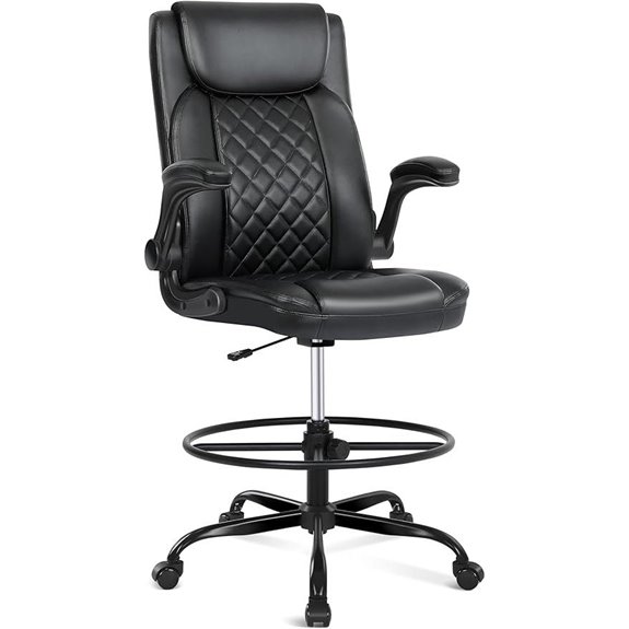 Misolant Drafting Chair with Adjustable Height and Flip Arm