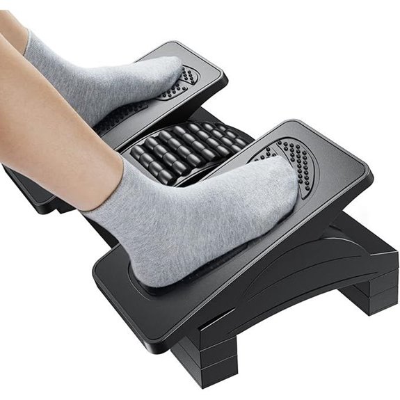HUANUO Adjustable Ergonomic Foot Rest with Massage