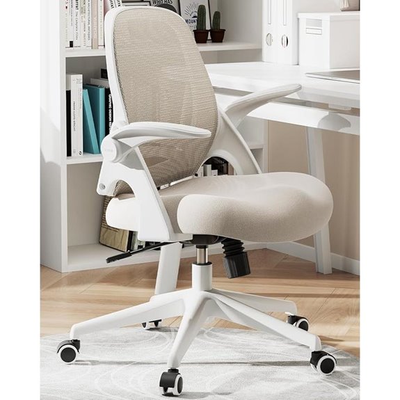Hbada Ergonomic Office Chair with Flip Armrests