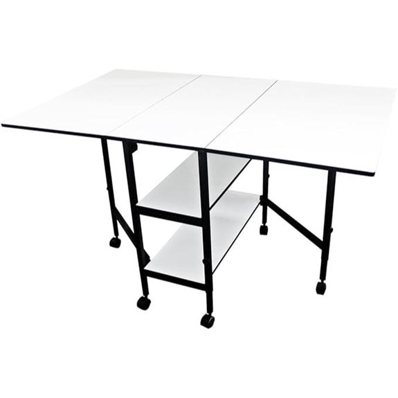 Sullivans 38431 Home Hobby Adjustable Height Foldable Table 59 x 35.8
