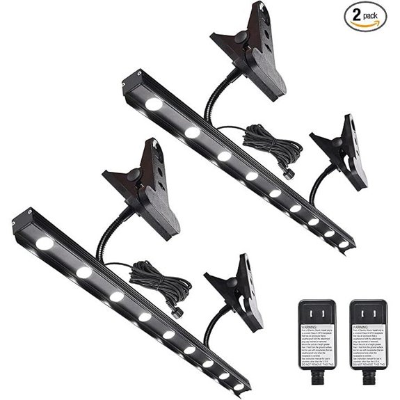 Yescom Adjustable LED Lights for Banner Stands (2 Pack)