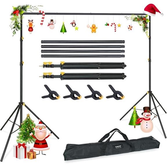 LINCO Adjustable Photography Backdrop Support System Kit