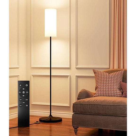 Luckystyle Dimmable Floor Lamp with Remote Control