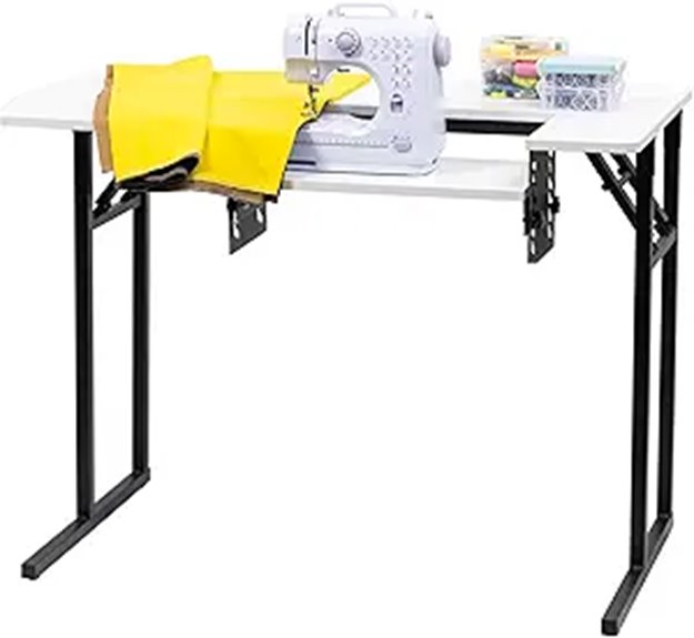 adjustable shelf sewing table