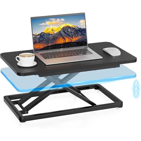 23.6 Sit-Stand Desk Converter with Adjustment
