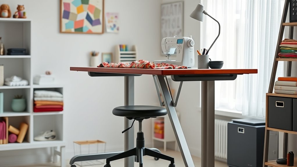 adjustable spacious stable sturdy