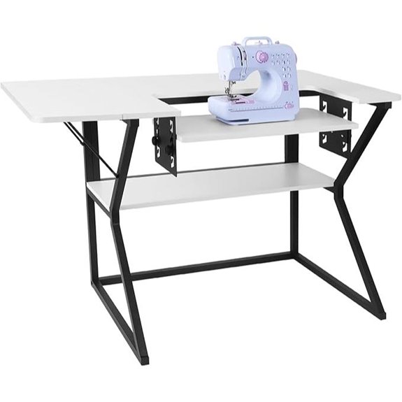 adjustable storage sewing table