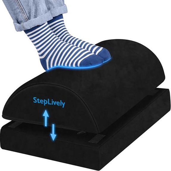 StepLively Adjustable Under-Desk Foot Rest