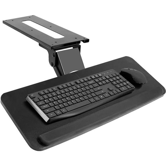 VIVO Adjustable Under-Desk Keyboard & Mouse Tray