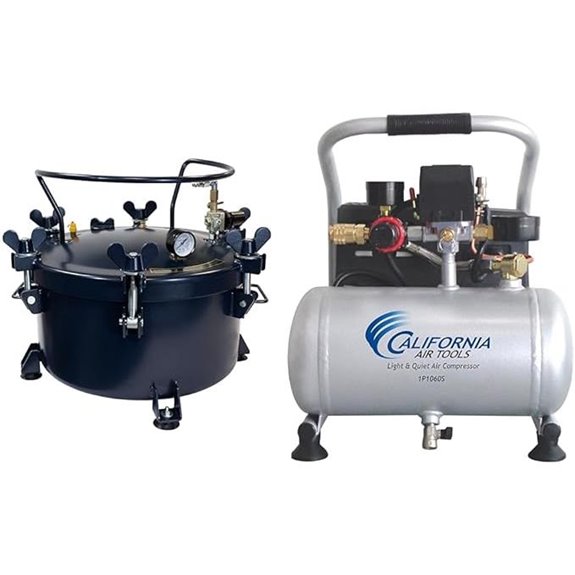 California Air Tools Pressure Pot & Portable Air Compressor Bundle
