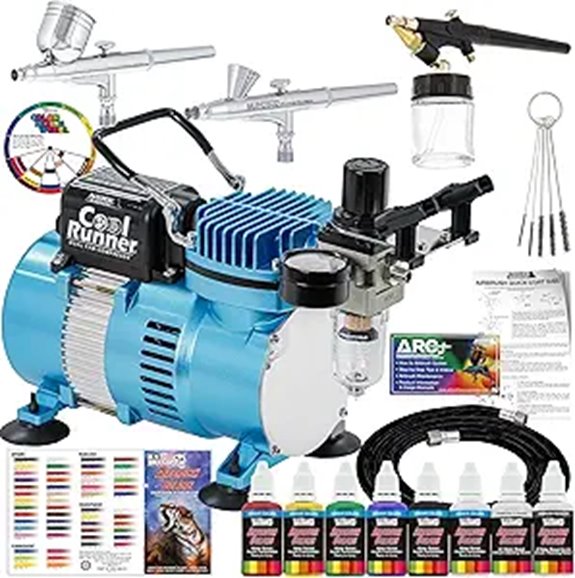 Master Airbrush Cool Runner II Kit with Air Compressor