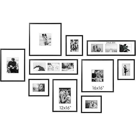 ArtbyHannah Black Gallery Wall Frame Set