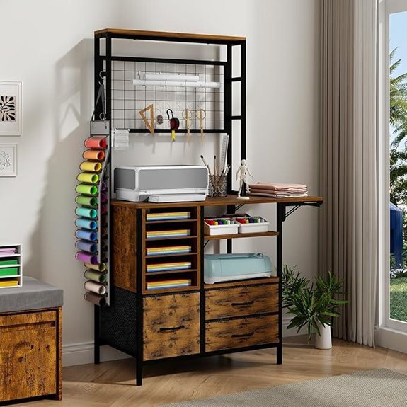 ARTETHYS Craft Organizer and Storage Cabinet