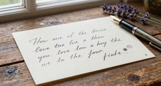 authentic heartfelt note writing