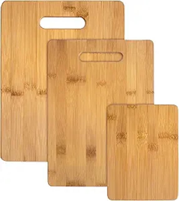 Totally Bamboo 3-Piece Bamboo Cutting Boards Set