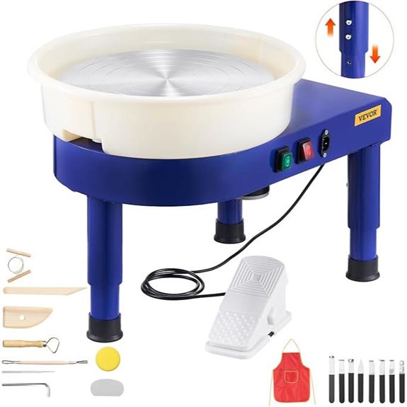 VEVOR 14in Electric Pottery Wheel for Beginners
