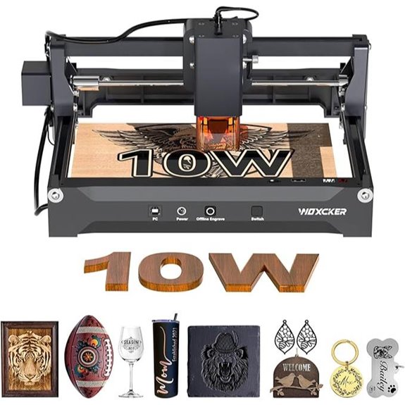 Woxcker L2 10W Laser Engraving Machine for Beginners