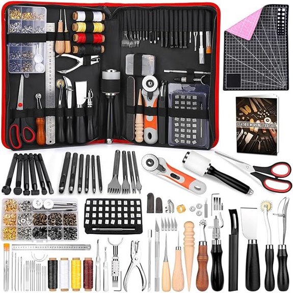 IMZAY Leatherworking Kit with Tools for Beginners