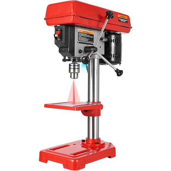 8 Benchtop Drill Press with Laser and LED Light