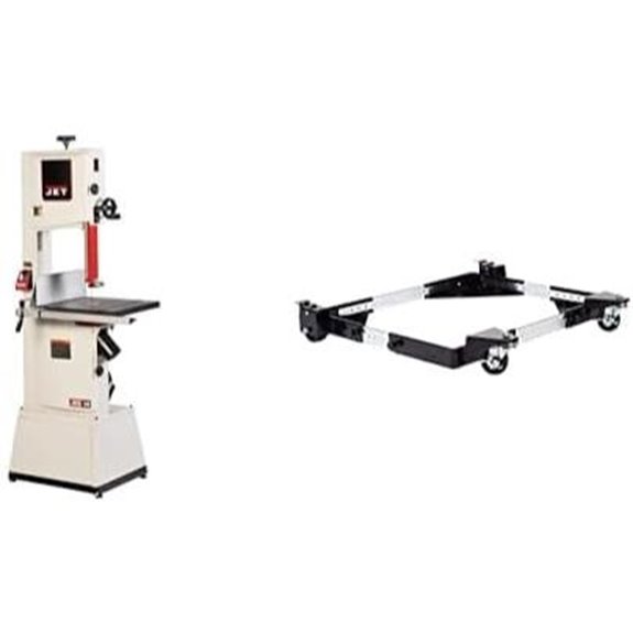 Jet Black 14-Inch Woodworking Bandsaw with Mobile Base