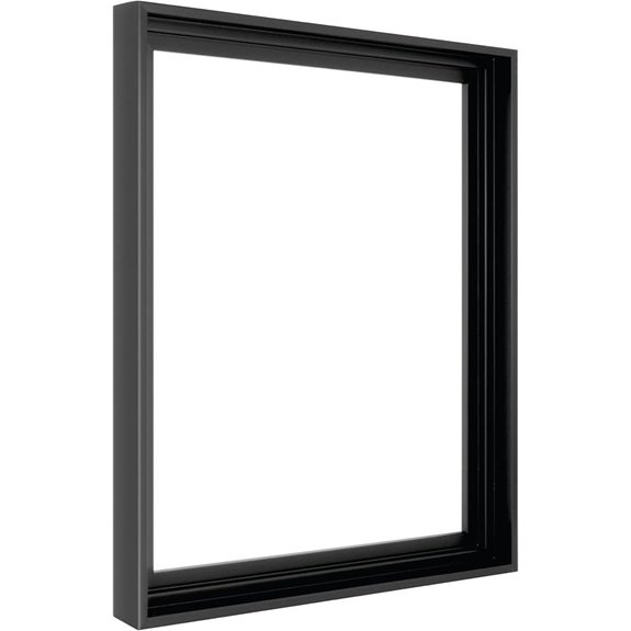 MCS Canvas Float Frame 16x20 Black Wall Frame