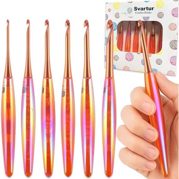 Svartur Ergonomic Crochet Hooks Set 6 Sizes