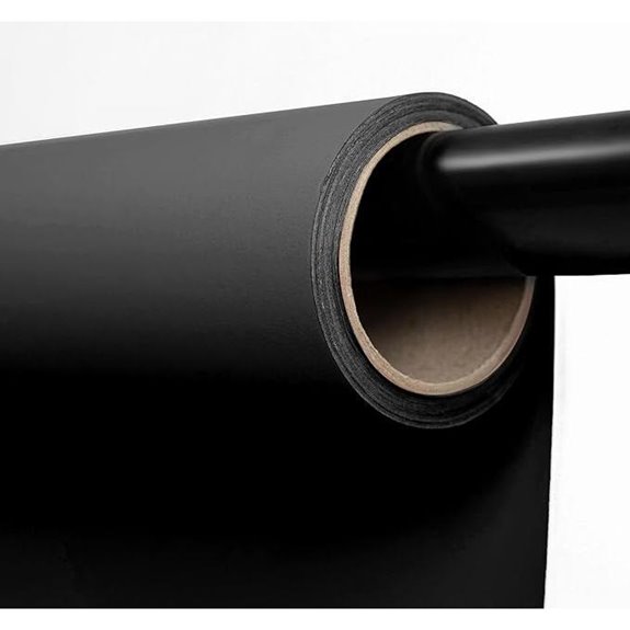 Kate Seamless Black Backdrop Paper Roll