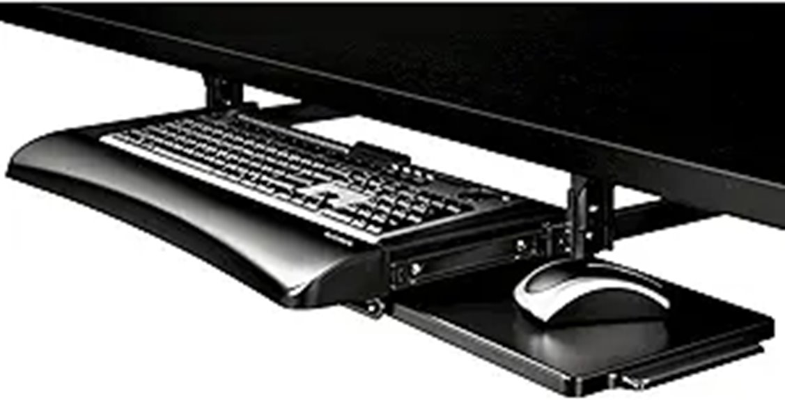 Fellowes Office Suites Underdesk Keyboard Drawer Black/Silver (9140305)