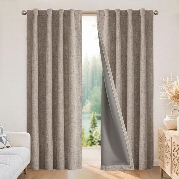 Joydeco Blackout Curtains for Bedroom 2 Panels