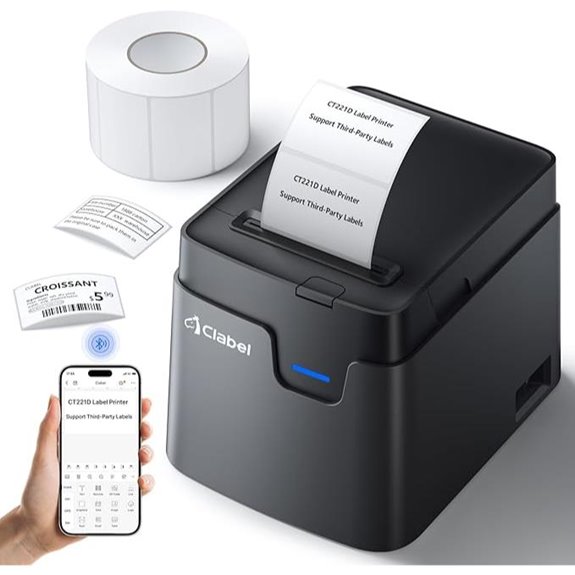 bluetooth 2 inch label printer