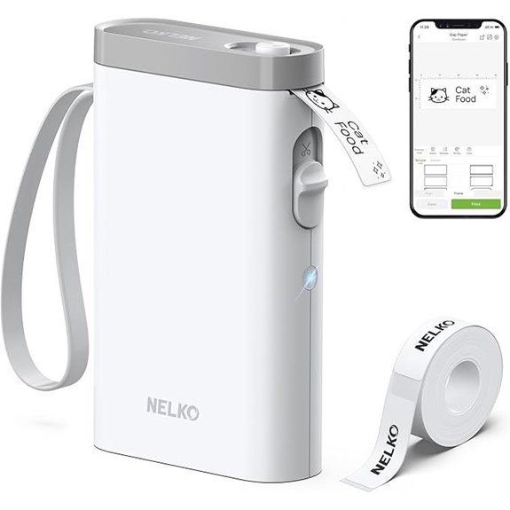Nelko Bluetooth Label Maker with Tape and Templates