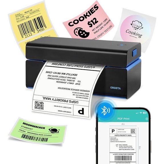 ORGSTA Bluetooth Thermal Shipping Label Printer