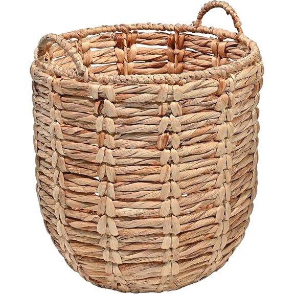 Happimess Bohemian Woven Storage Basket with Handles
