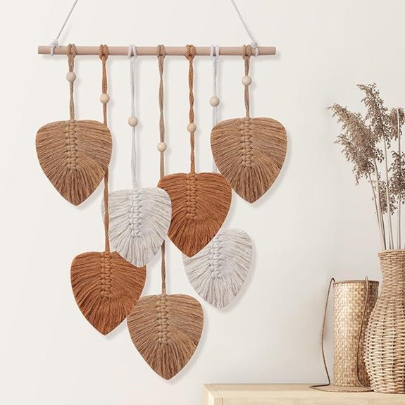 EaseMyKit Boho Leaf Wall Hanging Tapestry Decor