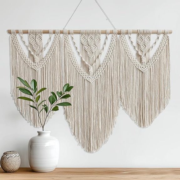 Oiikain Handmade Boho Macrame Wall Tapestry Decor