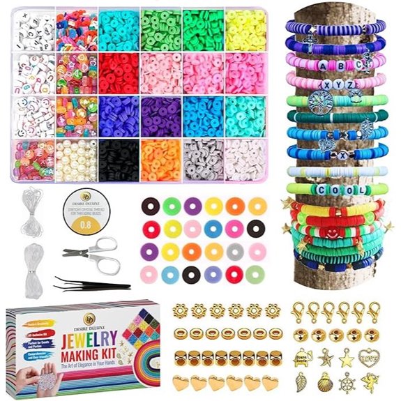 Desire Deluxe Bracelet Making Kit with Beads and Charms
