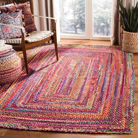SAFAVIEH 6x9 Braided Cotton Area Rug