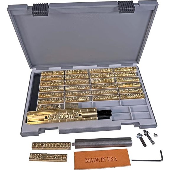 Brass Letter Set for Hot Stamping Machines