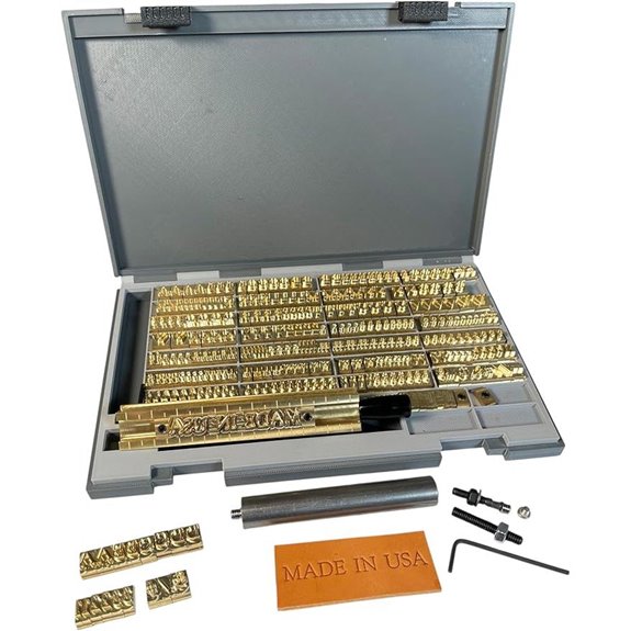 Brass Hot Stamping Letter Set with 266 Pieces