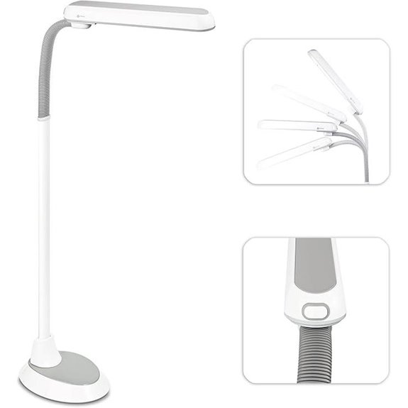 OttLite 24W Floor Lamp with Flexible Neck
