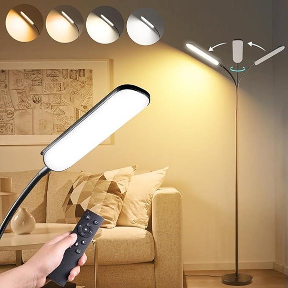 Super Bright 18W LED Floor Lamp with Remote
