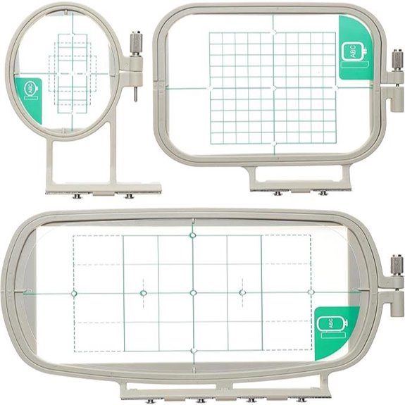 Brothread 3-in-1 Embroidery Hoop Set for Brother Machines