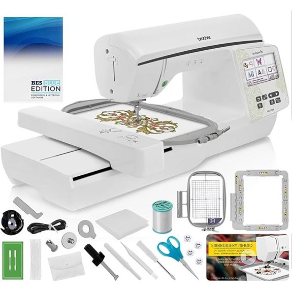 Brother NQ1700E Embroidery Machine with Software and Accessories