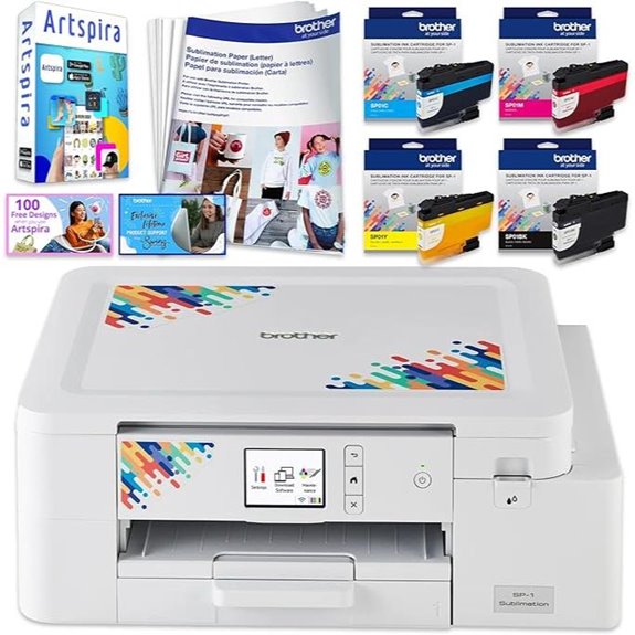 Brother SP-1 Sublimation Printer Kit with Ink and Sheets