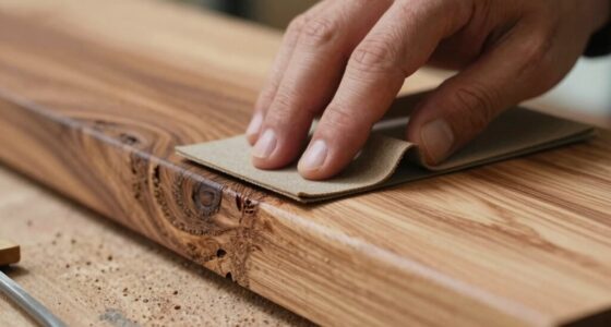 careful end grain sanding