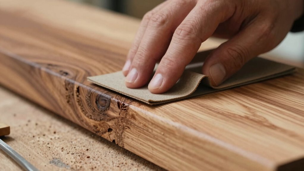 careful end grain sanding