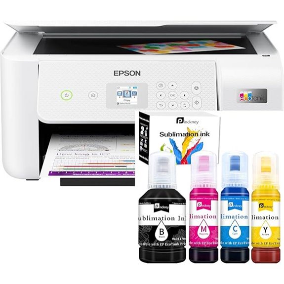 Pinckney Cartridge-Free Super-Tank Printer with Ink Bundle