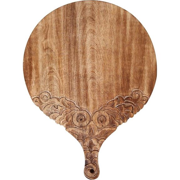 VERSAINSECT Carved Round Chopping & Serving Tray